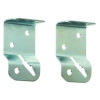 Window Shade Bracket, Universal Mount, Zinc-Plated, 1 Pair