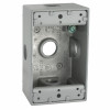 1 Gang Weatherproof Outdoor Box, Gray Aluminum, 4-1/2 x 2-3/4 x 2 In. Deep