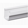 Gutter, K-Style, Vinyl, White, 5-In. x 10-Ft.
