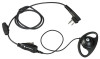 Ear Piece With Clip-On Push To Talk Microphone