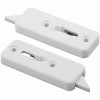 Spring-Loaded Tilt Latch, White Plastic, 2-9/16 In., 2-Pk.