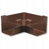 Gutter Inside Miter, K-Style, Traditional, Vinyl, Brown, 5-In.