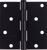 4 x 4 In. Black Square Corner Door Hinge