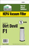 Dirt Devil Vacuum Cleaner Filter, F1 HEPA, 1-Pk.