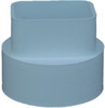 PVC Pipe Sewer To Downspout Adapter, 4 In.