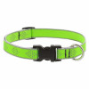 Adjustable Small Dog Collar, Reflective Green Diamond Pattern, 3/4 x 9 - 14-In.