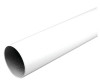 Closet Pole, White Zinc, 6-Ft.