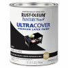 Painter's Touch Premium Latex Paint, Semi-Gloss, Black, 1-Qt.