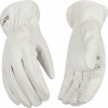 Full Grain Goatskin Gloves, Pearl Color, Men's L