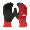 Winter Work Gloves, Dual Thermal Liner, Latex Palm, Cut Level 1, Black/Red, L