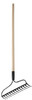 Welded Bow Rake, Lacquered Handle