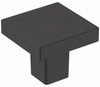 Monument Cabinet Knob, Matte Black, 1-3/16 In.