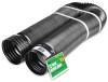 Expandable Drain Pipe, Solid Black Polyethylene, 4 In. x 12 Ft.