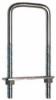 Square U Bolt With Plate & Hex Nuts, Zinc, 3/8 x 3-5/8 x 6 In.