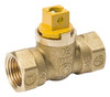 Gas Ball Valve, 1/4 Turn, Forged Brass, 3/4-In.