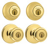 Security Combination Lockset, Brass
