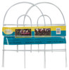 White Round-Top Garden Fence, 18-In. x 8-Ft.