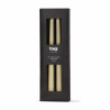 Slim Taper Candles, Cotton Wick, No Drip, Ivory, 12 In., 4-Pk.