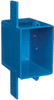 Single Gang ENT Smurf Switch & Outlet Box, Blue, 3 x 2.25 x 3 In.