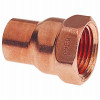 Copper Pipe Adapter, 1/2 x 3/8 In. CxF