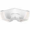 Gutter Miter, Contemporary, Vinyl, White, 5-In.