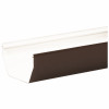 Gutter, Contemporary, Vinyl, Brown, 5-In. 10 ft.