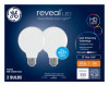Reveal LED Decorative Globe Light Bulbs, Medium Base, 3 Watt, 2-Pk.