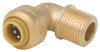 1/4 x 3/8 In. Male Iron Pipe Push-Fit Dishwasher Elbow