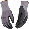 Microfoam Nitrile Palm Glove, Gray Knit Shell, XL