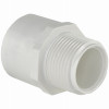 Schedule 40 PVC Pressure Male Adapter, White, 3/4 In. MPT