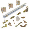 Bi-Fold Door Hardware Set, White, 33 In.