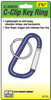 Key Ring, C-Clip, Aluminum, 2-3/8-In.