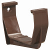 Exterior Gutter Hook, Contemporary, Vinyl, Brown, 5-In.