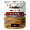 Stain & Polyurethane, Water-Based, Golden Oak, 1-Qt.