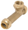 1/2 x 1/2 x 1/2 In. FIP Center Slip Push-Fit Pipe Tee, Lead Free