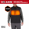 M12 Axis Heated Vest, Poly, With Battery & Charger, Black, S