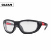 High Performance Safety Glasses, Clean Lenses, Removeable Gasket