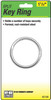 Split Key Ring, Brass-Plated, 1-1/2-In. (5 pieces)