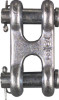 Double Clevis Connecting Link, Zinc, 3/8 In.