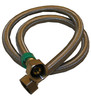 Faucet Connector, Stainless-Steel, 1/2 In. Iron Pipe Size x 1/2  In.Iron Pipe x 36 In.