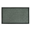 Floor Mat, Rubber Back, Parquet Gray, 18 x 30-In.