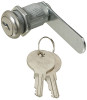 Door & Drawer Lock, Chrome, 3/4 In.