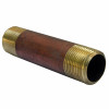 3/4 In. MPT x 4 In.  Brass Pipe Nipple, Lead Free