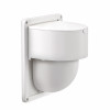 4 In. Exhaust Wall Hood Vent, White Plastic, Floating Damper