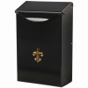 City Classic Wall-Mount Mailbox, Small, Black Steel