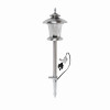 LED Pathway Light, Stainless Steel, Glass Lens, 17 In.
