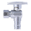 PEXA Compression Angle Stop Valve, 1/2 PEXA Expansion x 3/8 In. O.D