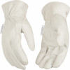 Women's Grain Goatskin Driver Glove, Pearl Color, S