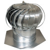 Airhawk Ventilation Turbine, External Brace, Aluminum, Mill Finish, 12 In.