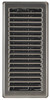 Contemporary Floor Register, Satin Nickel, 4 x 10 In.
